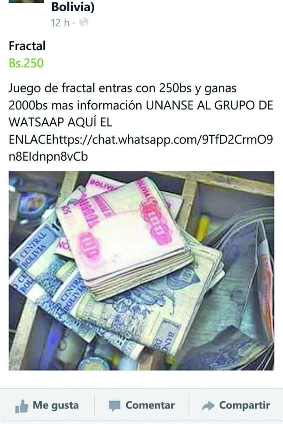 Niegan que se estafa en el juego de Fractal