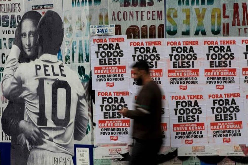 Temer afronta primera huelga de sindicatos de trabajadores