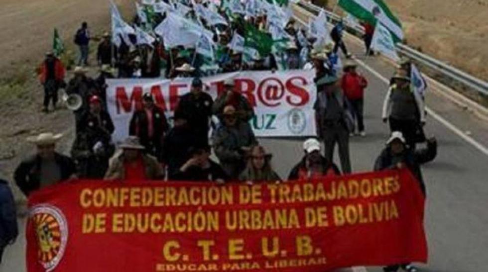 Los maestros urbanos retoman el diálogo con el Gobierno de Morales