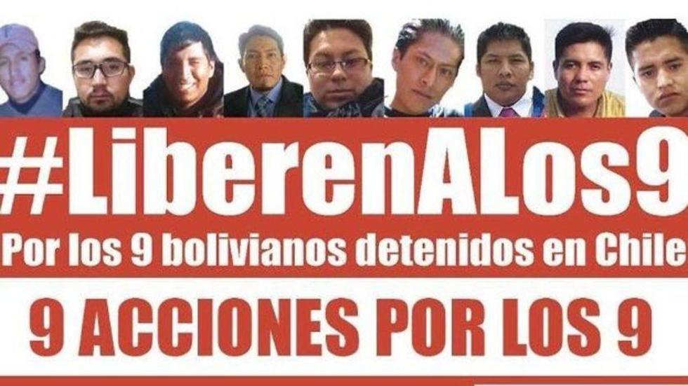 Aceptan recurso de los 9 bolivianos detenidos en Chile y fijan audiencia