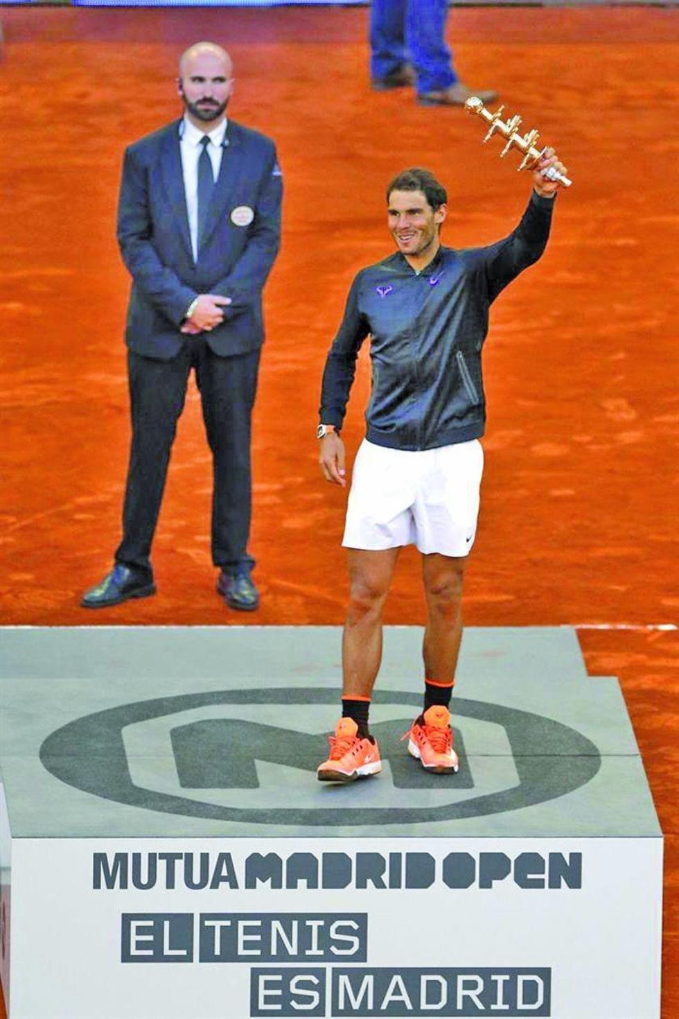 Rafael Nadal logra el título en el Mutua Madrid Open 