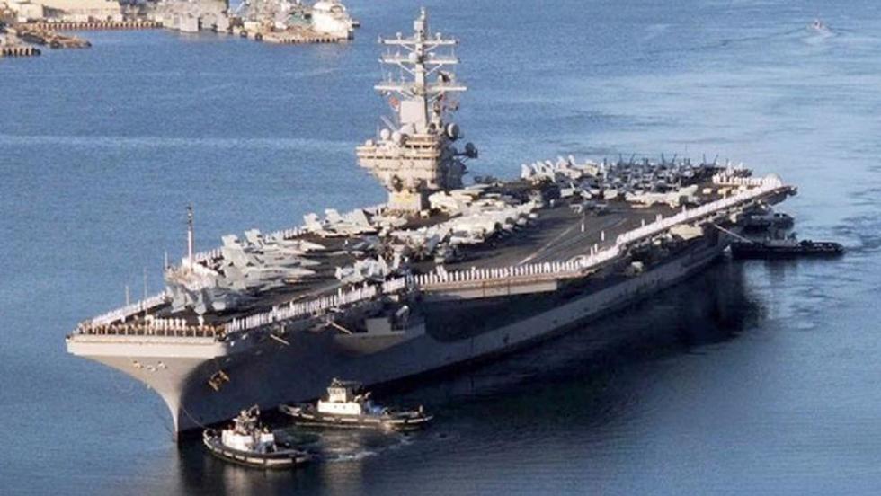 Mandan otro portaaviones nuclear muy cerca de Corea