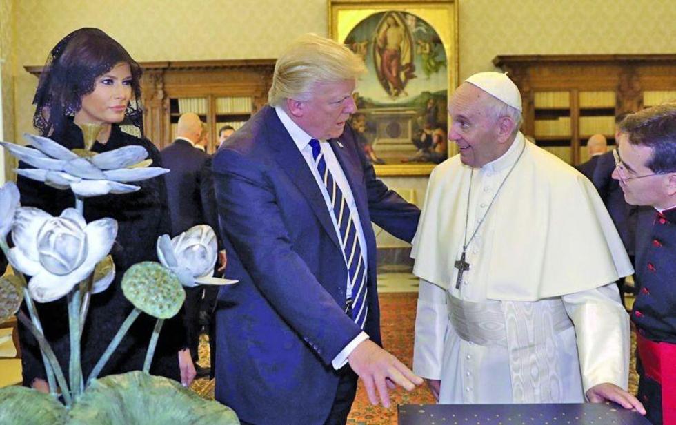 El Papa contagia a Donald Trump en mesaje de paz para el mundo 