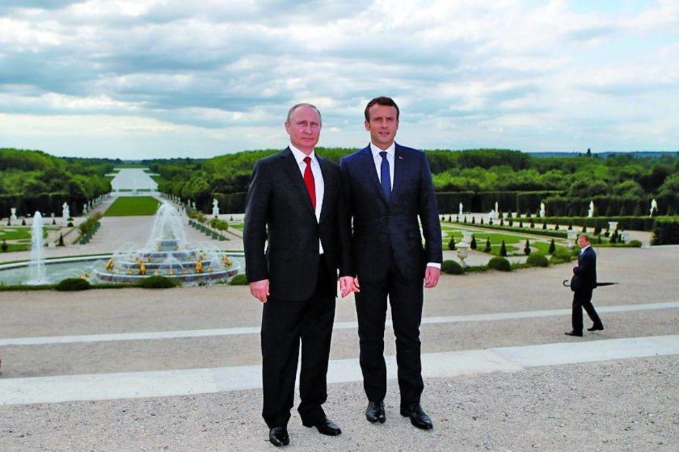 Macron y Putin ven diferencias respecto a temas internacionales