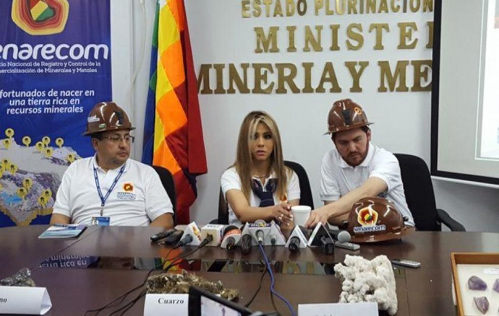 Senarecom: las regalías mineras alcanzan a Bs 400 millones hasta abril