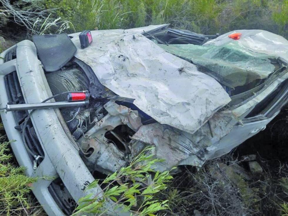 Vehículo se embarranca y provoca 4 heridos 