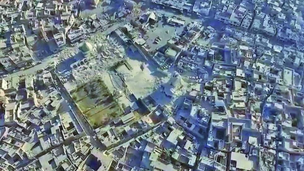Un barrio en Mosul se convierte en un cementerio por combates 