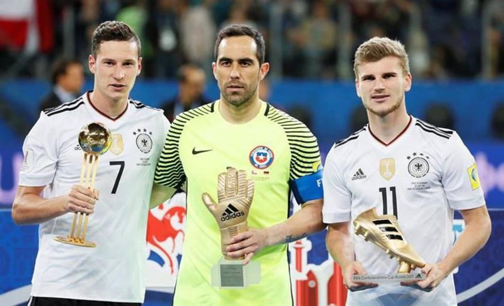 Draxler, Bravo y Werner son los mejores en la Copa Confederaciones