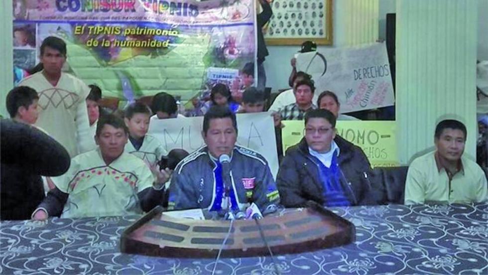 Presentan proyecto de ley que permite abrir carreteras en el Tipnis