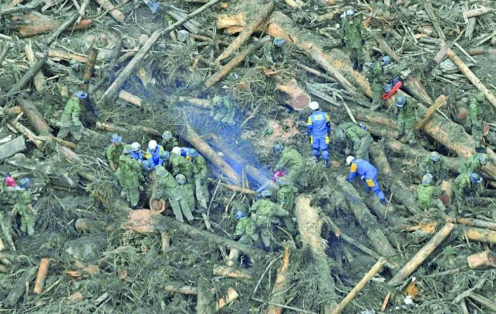 Suben a 16 los muertos por las lluvias torrenciales en Japón