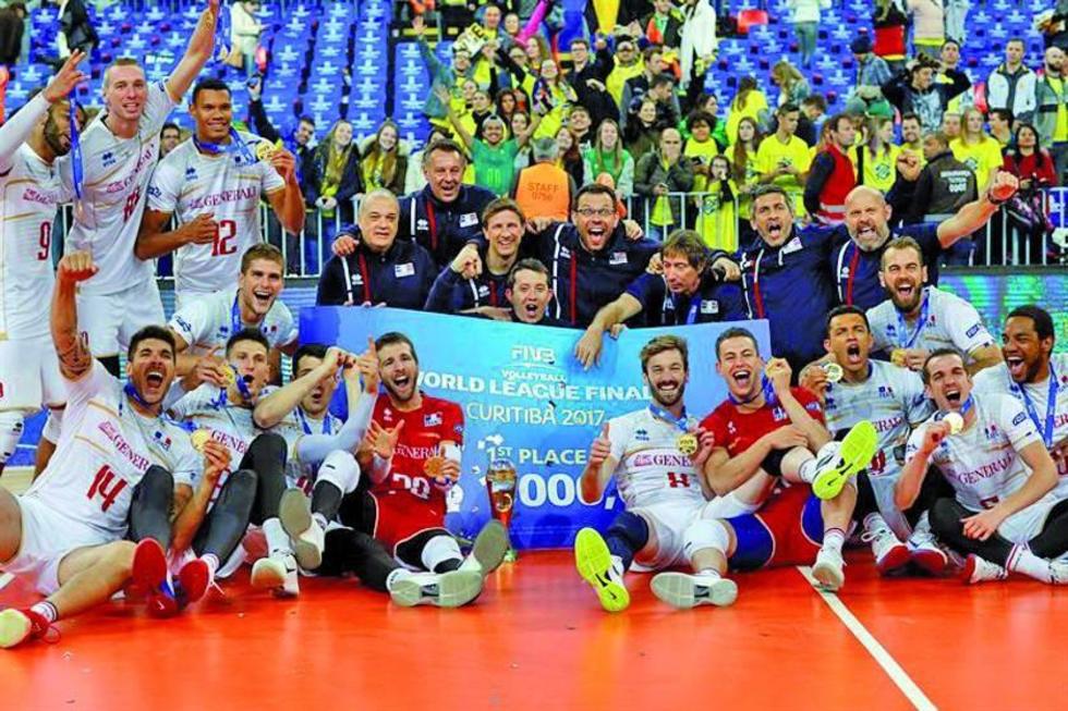 Francia logra el título tras vencer a Brasil en la final de la Liga Mundial de Voleibol 