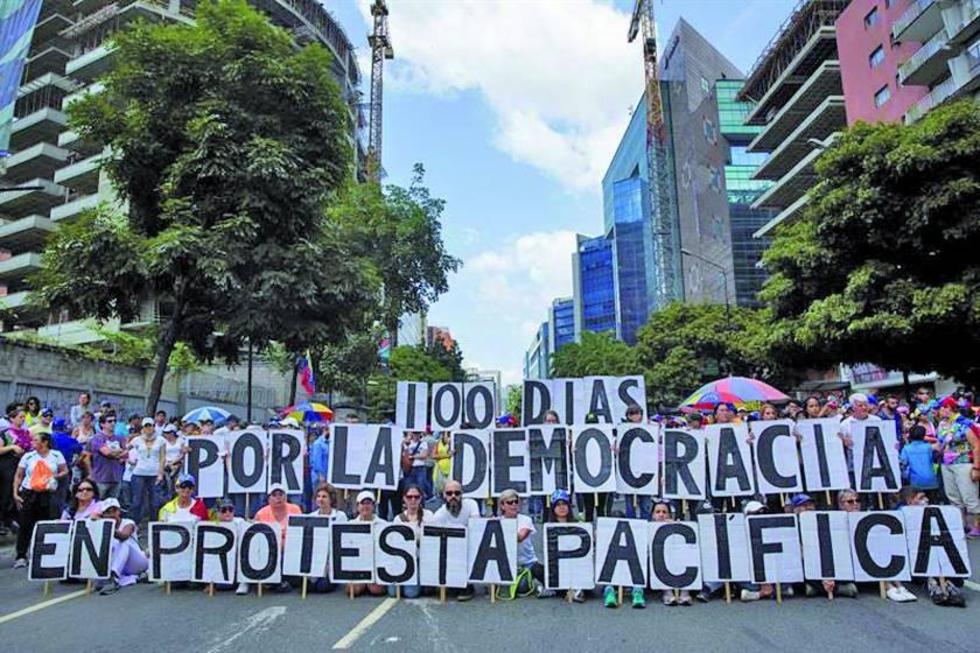 Venezuela cumple 100 días de protestas contra la Constituyente