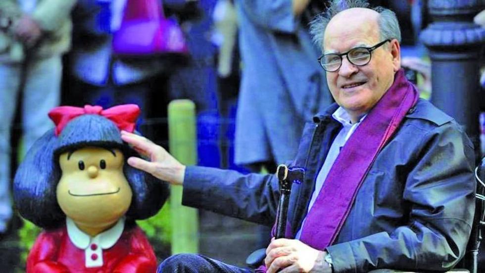 Quino, creador de Mafalda celebra 85 años en familia