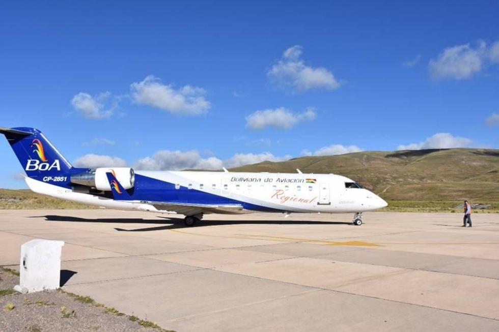 Gestionan servicio de avión de más de 100 pasajeros a Potosí