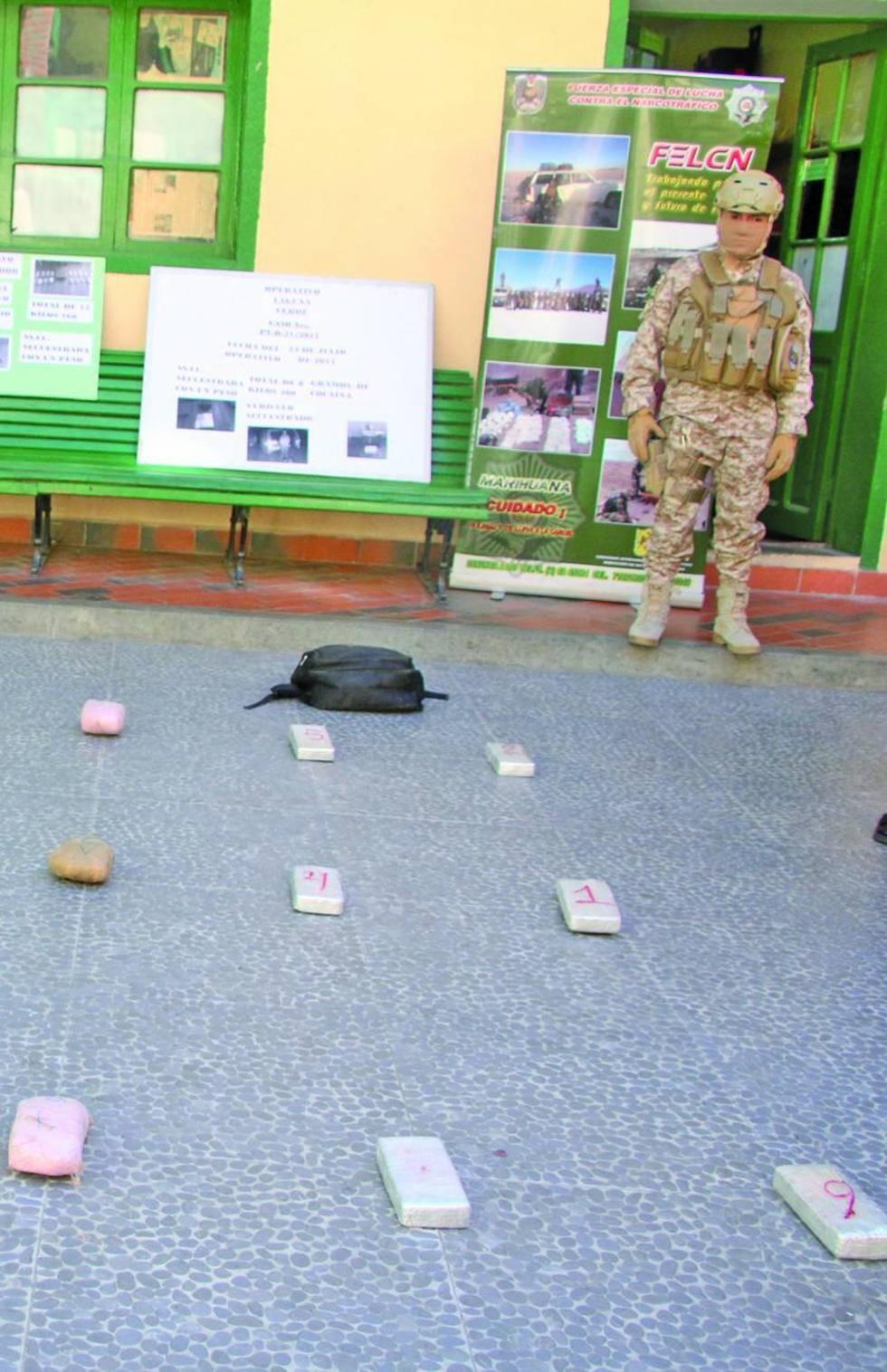 Felcn incauta droga valuada en 132.000 dólares