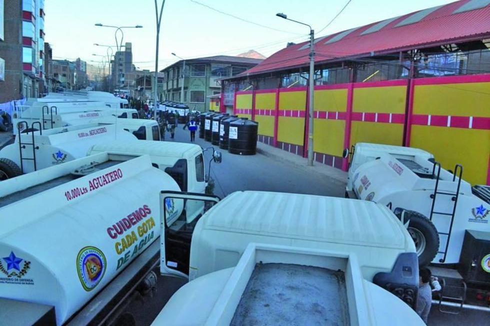 Carros cisterna llevarán agua  de La Palca al tanque Millner