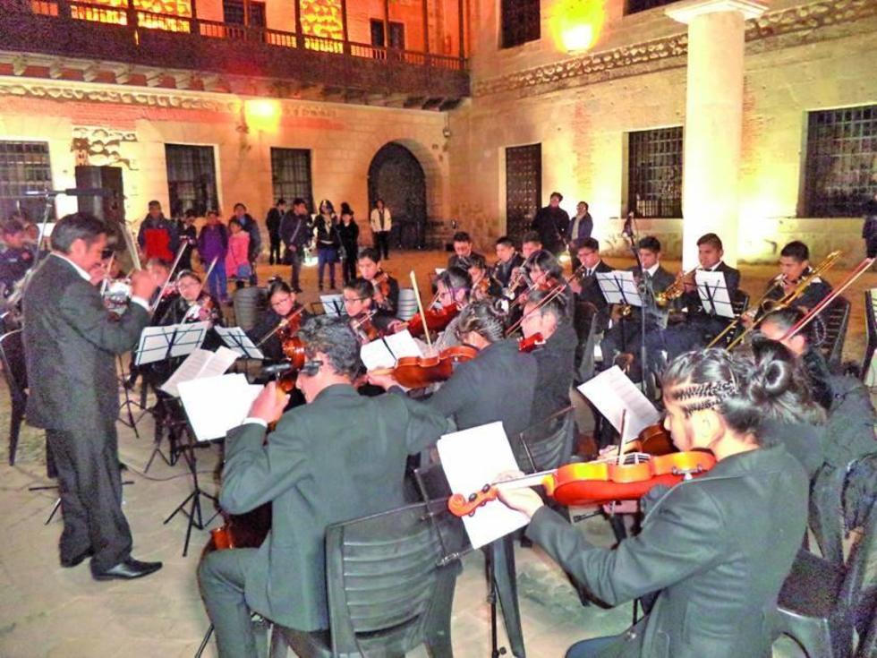 Orquesta infantil se presentó ayer