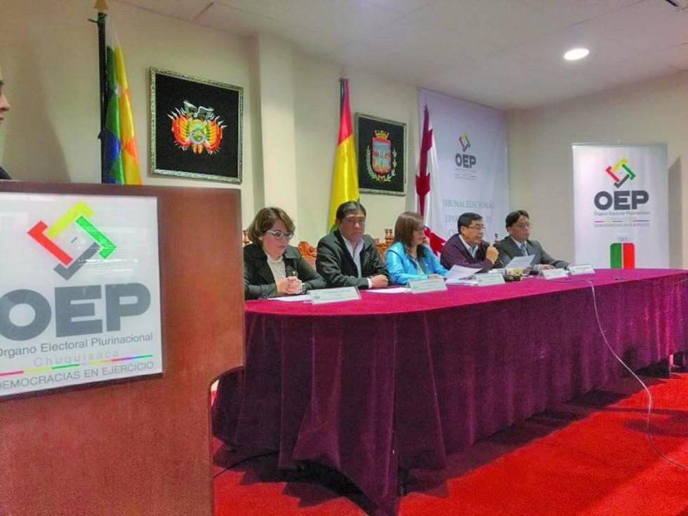 Habilitan 26 centros de empadronamiento en Sucre para las judiciales