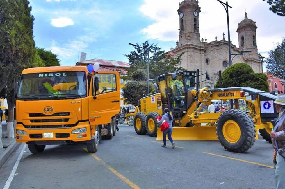 Potosí ya cuenta con equipo pesado para atender los desastres naturales 