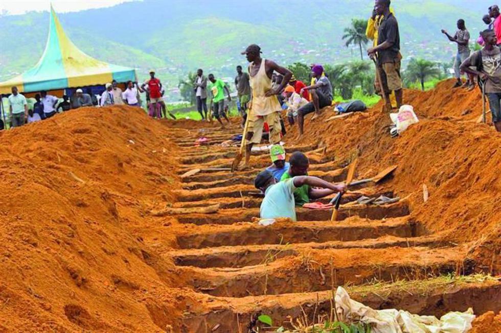 Deslizamiento en Sierra Leona sube a 400 personas muertas