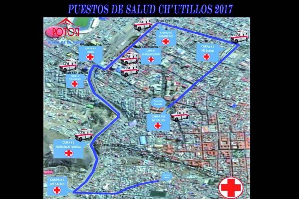 Brigadas de salud tendrán ocho puntos en el recorrido