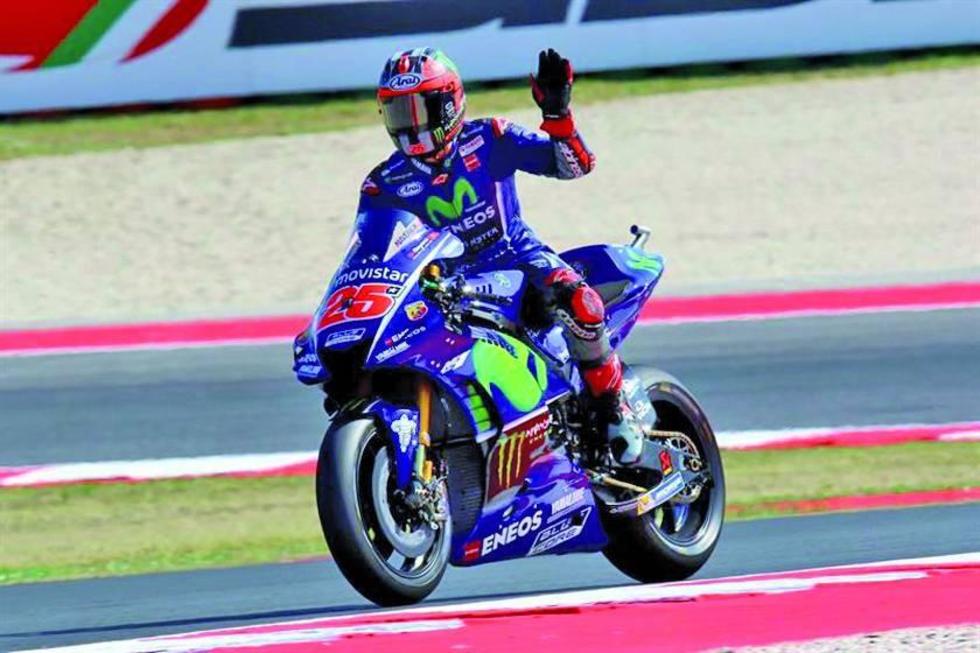 Viñales logra la “pole” del GP de San Marino de MotoGP