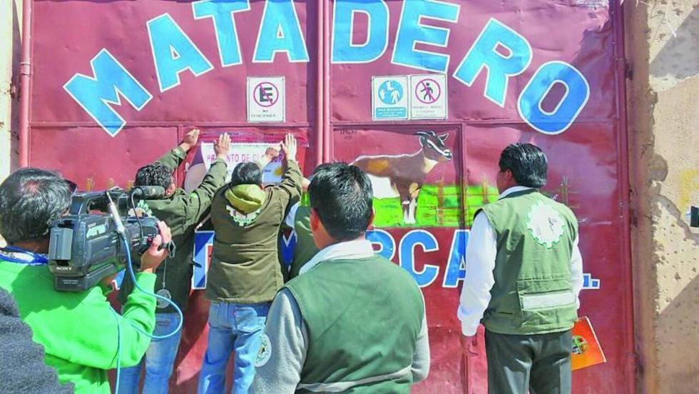 Clausuran matadero municipal en Cantumarca