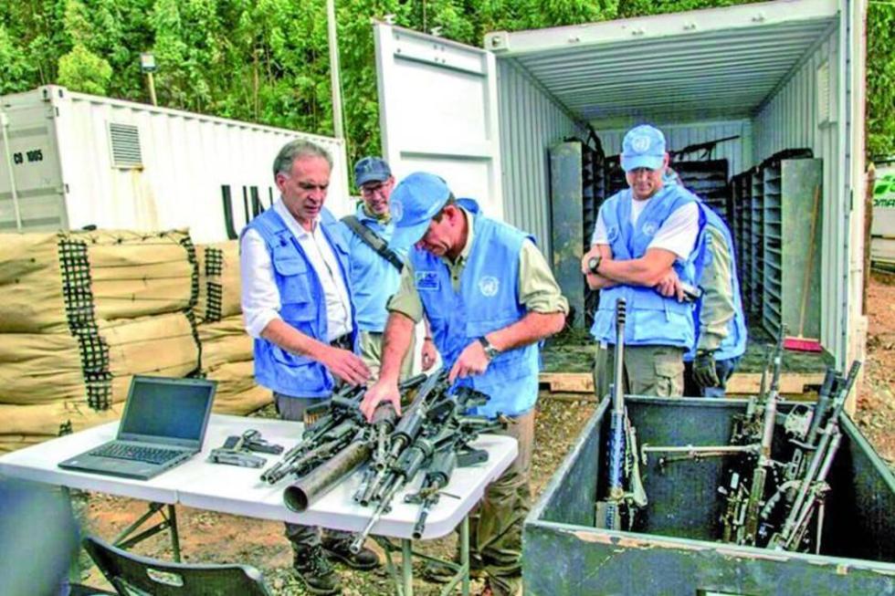 La ONU da por concluido el desmantelamiento de armas de las FARC