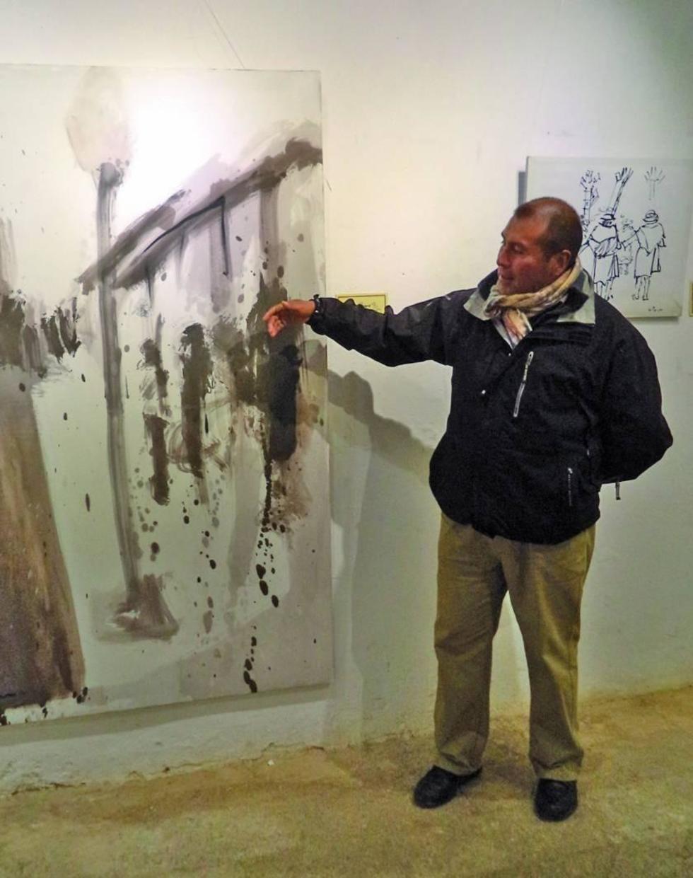 Artista potosino expone obras en Casa de Moneda