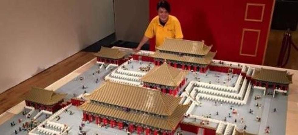 Utilizan piezas de Lego para  recrear la Ciudad Prohibida