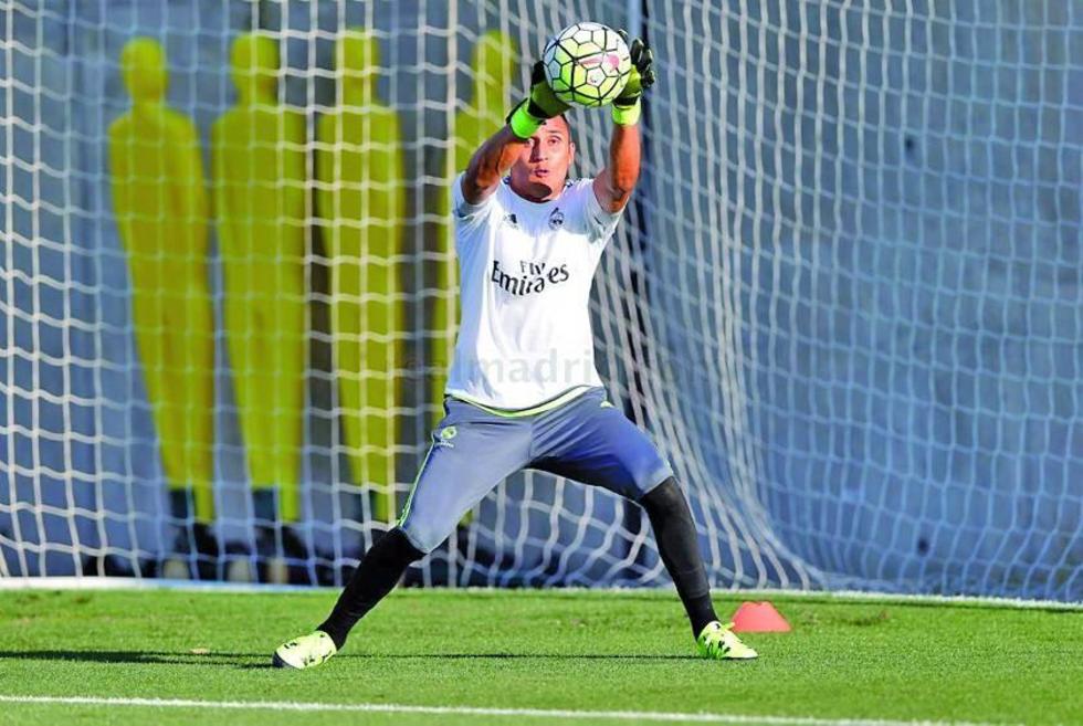 Keylor Navas vuelve a las prácticas en Real