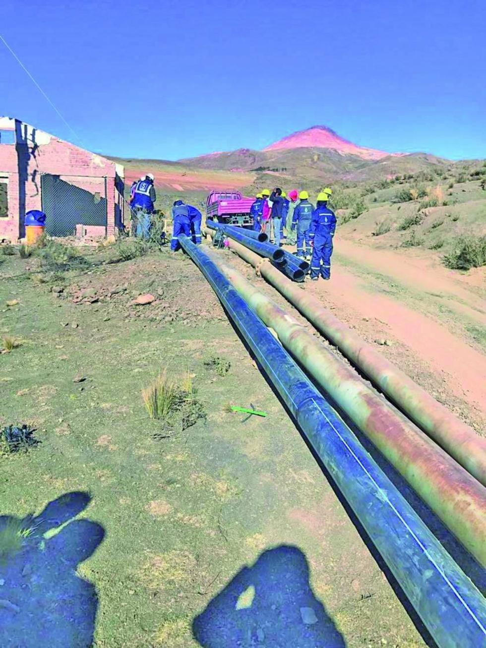Aducción La Palca - Potosí tiene un avance del 75 %