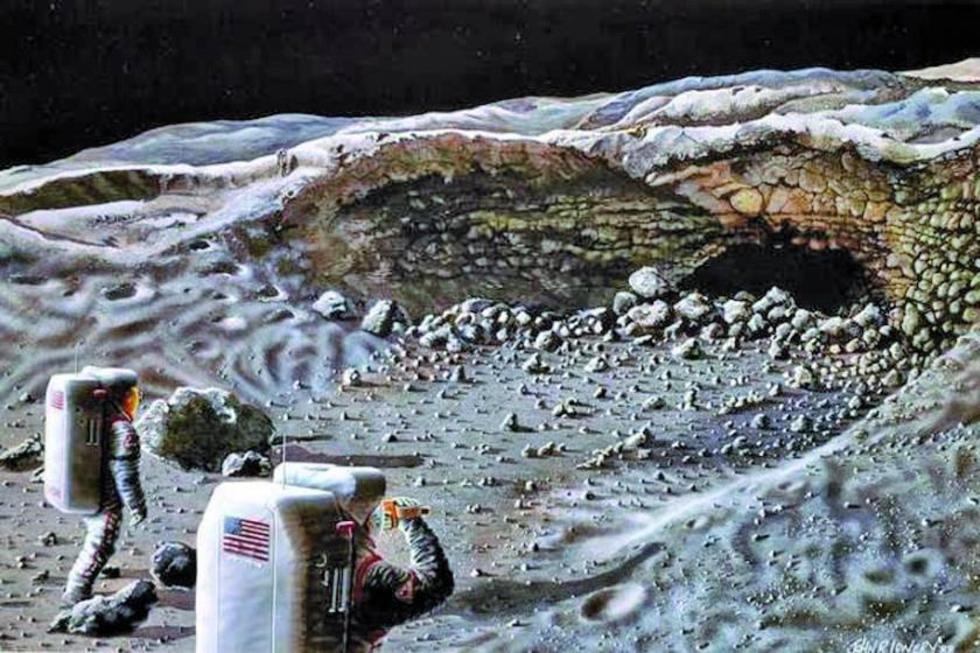 Descubren una rara caverna-refugio en el extremo cercano de la Luna