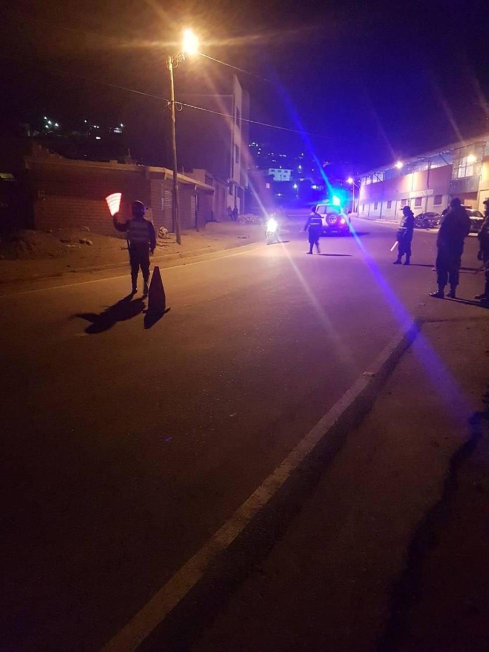 Policía realiza control en municipio Porco