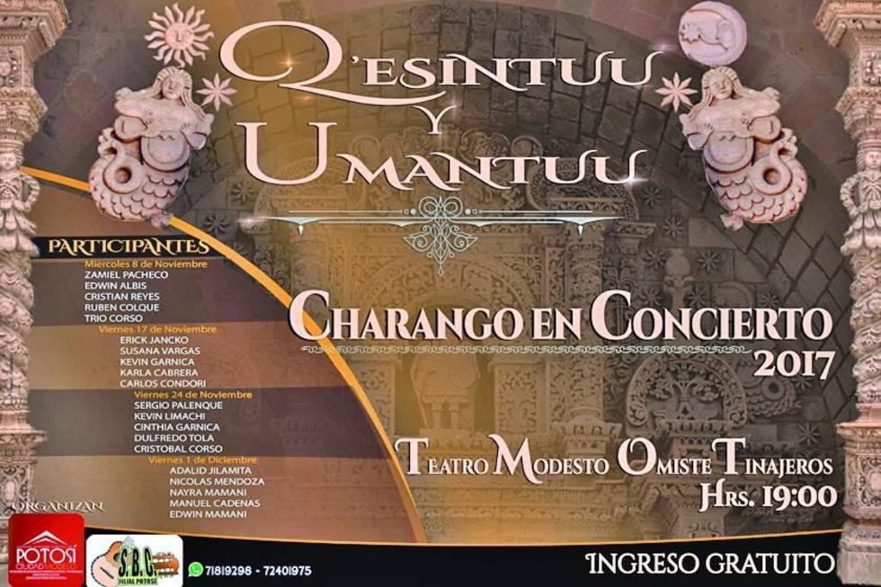 Esta noche inicia ciclo de conciertos de charango “Q’esintuu y Umantuu”
