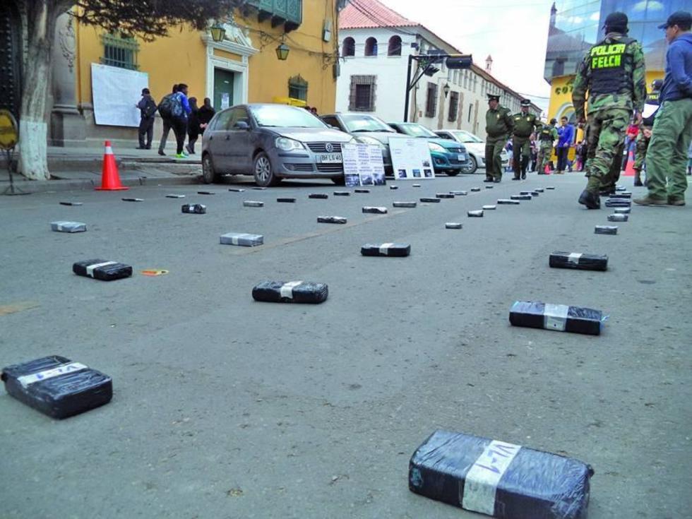 Cae organización de "narcos" con droga valuada en $us 1.5 millones