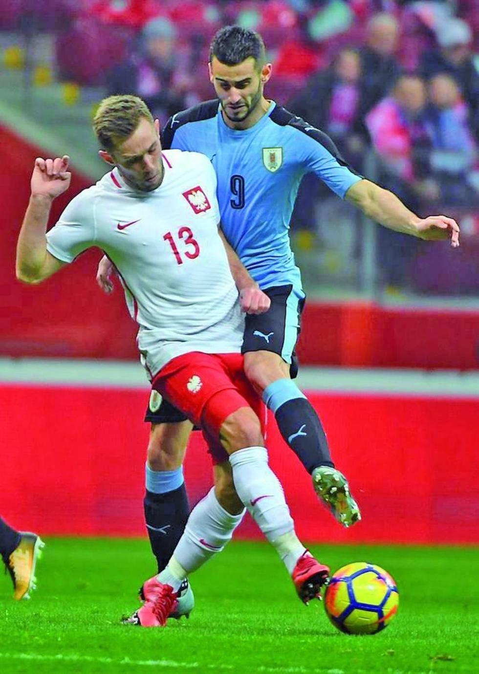 Uruguay firma el empate ante Polonia