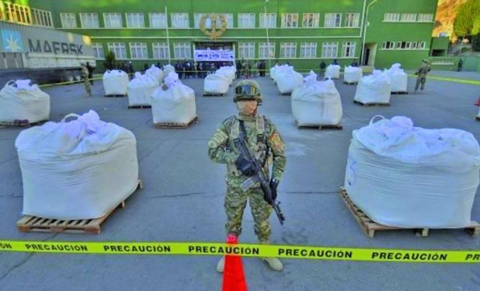 Incautan en La Paz 119 kg de cocaína y marihuana