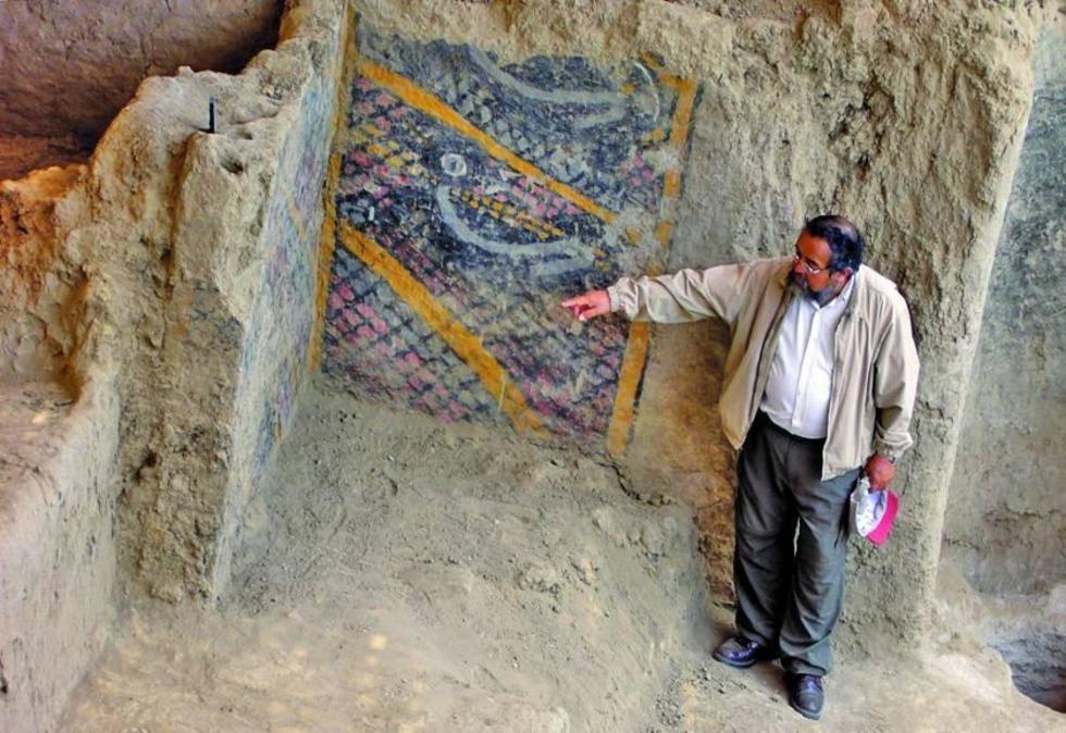 Incendio destruye un mural de 2.000 años