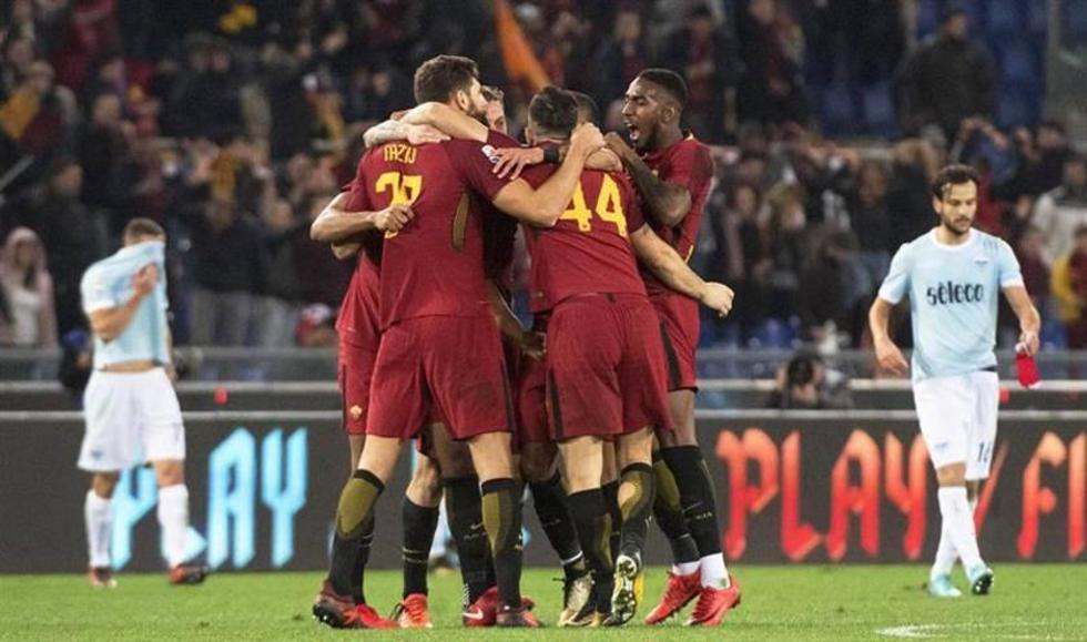 Roma gana el derbi ante Lazio