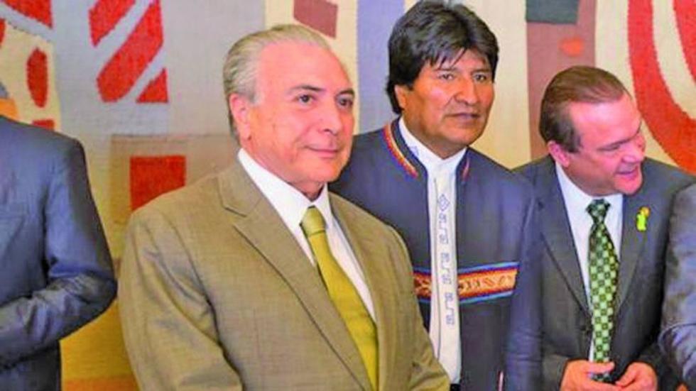 Morales y Temer se reúnen el 27 de noviembre en Brasilia