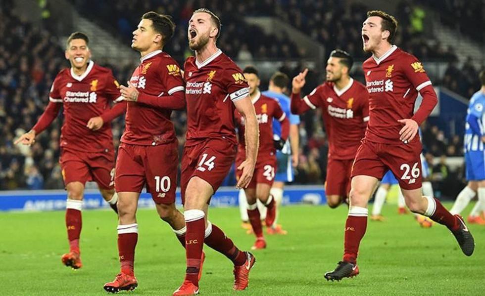 Liverpool prolonga su buena racha a costa de un frágil Brighton 