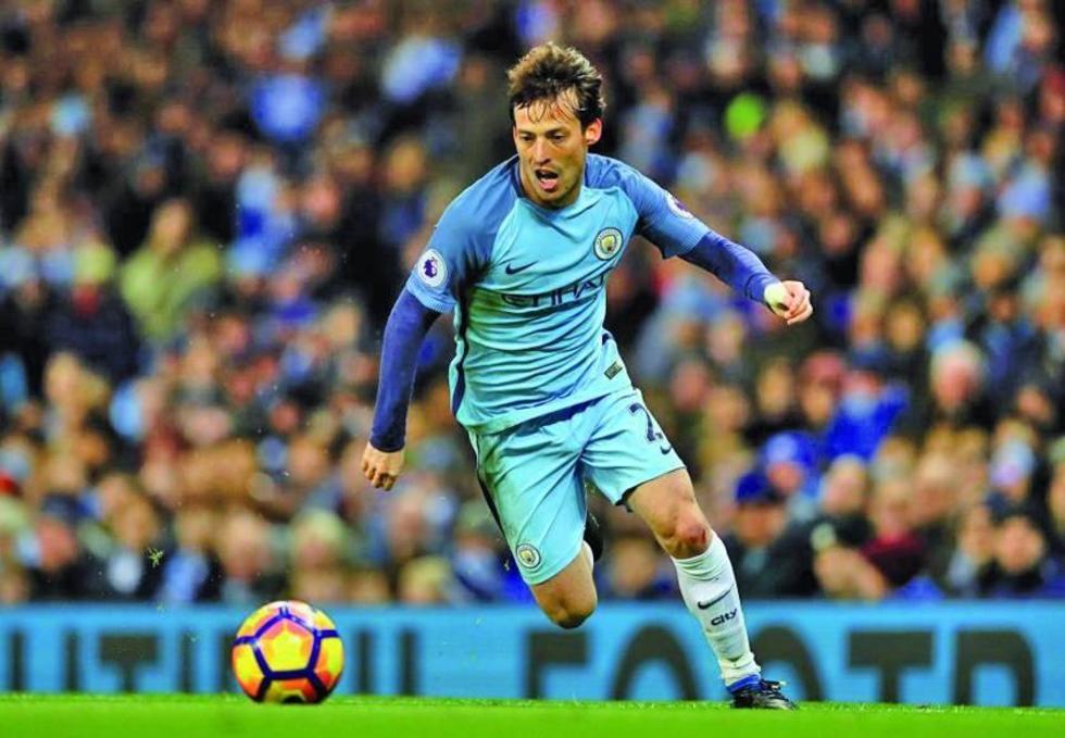 Manchester City vence a West Ham con un gol del español David Silva