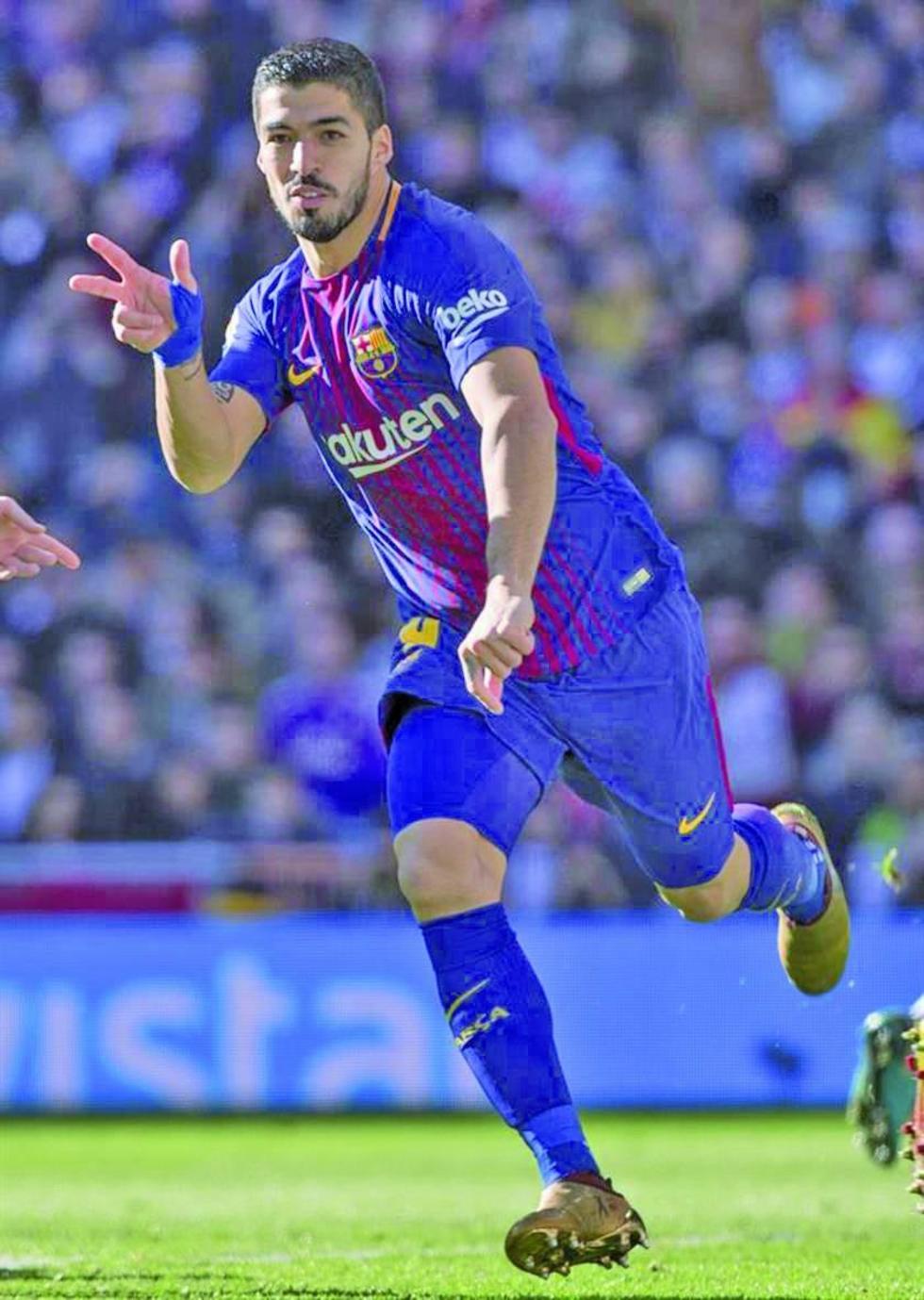 Luis Suárez celebra los 400 goles de su carrera