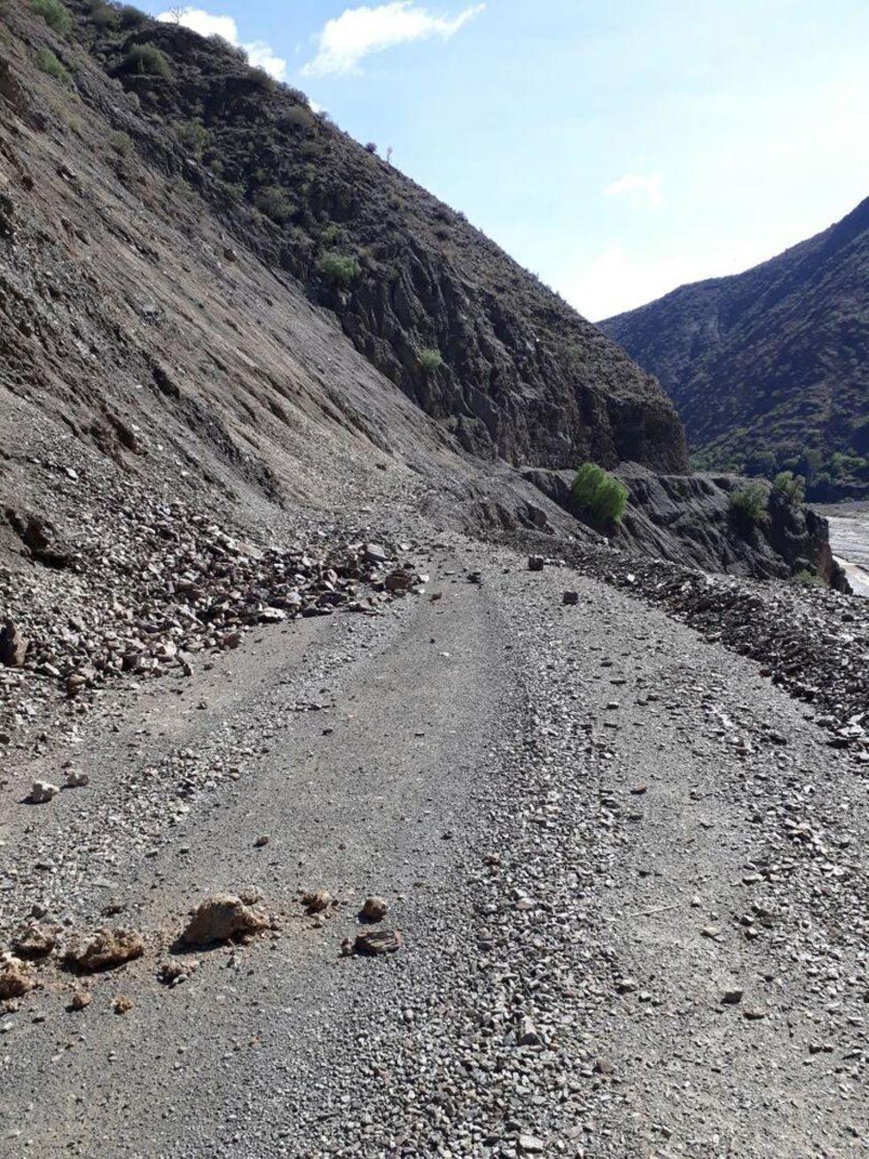 Granizada genera deslizamiento y afecta el camino a Tarija