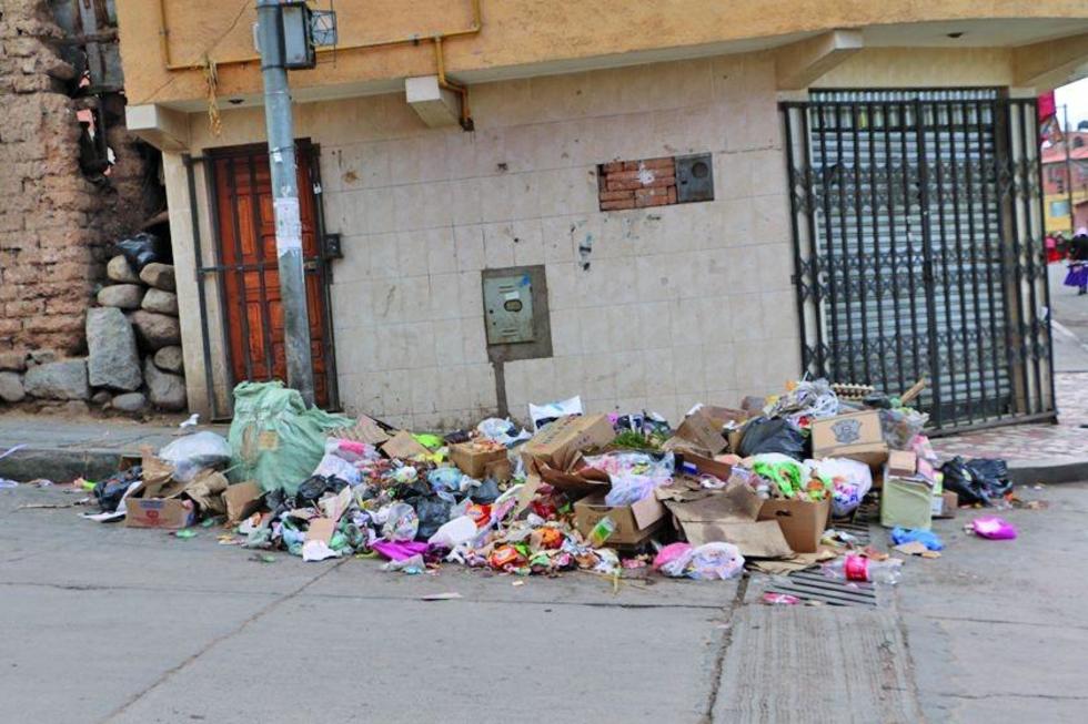 Paro impide en recojo de basura en la ciudad