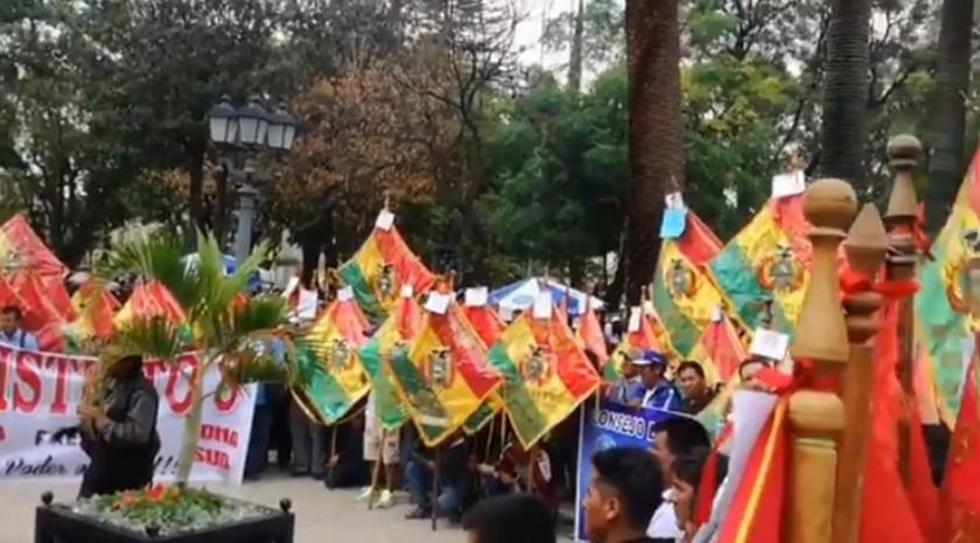 Cochabamba: distritos 8 y 15 se manifiestan contra el Código Penal
