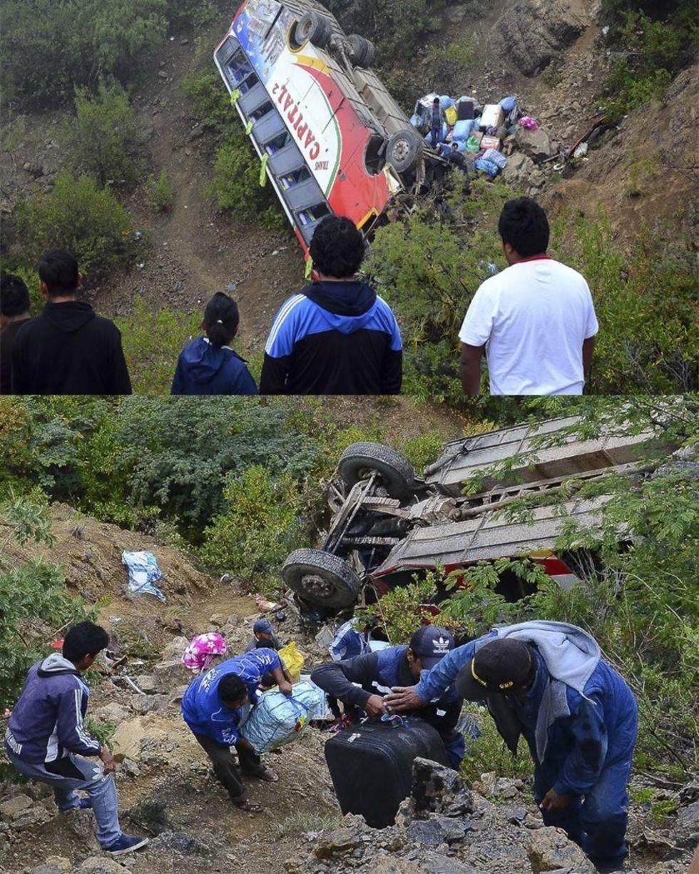 Embarrancamiento de bus  deja una muerta y 9 heridos