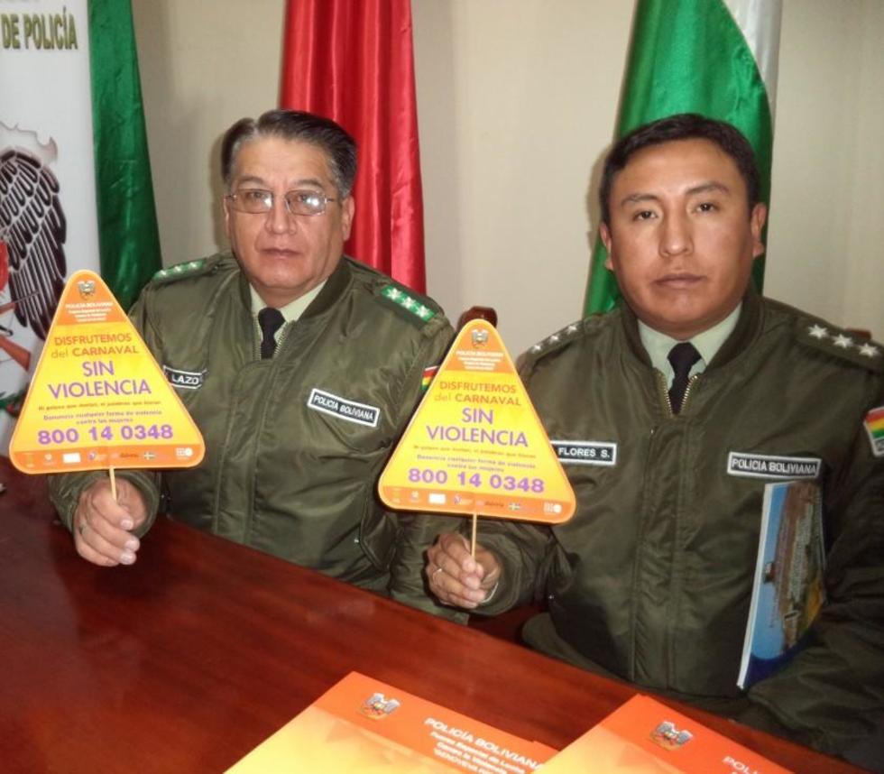 Policía lanza campaña del “carnaval libre de violencia”