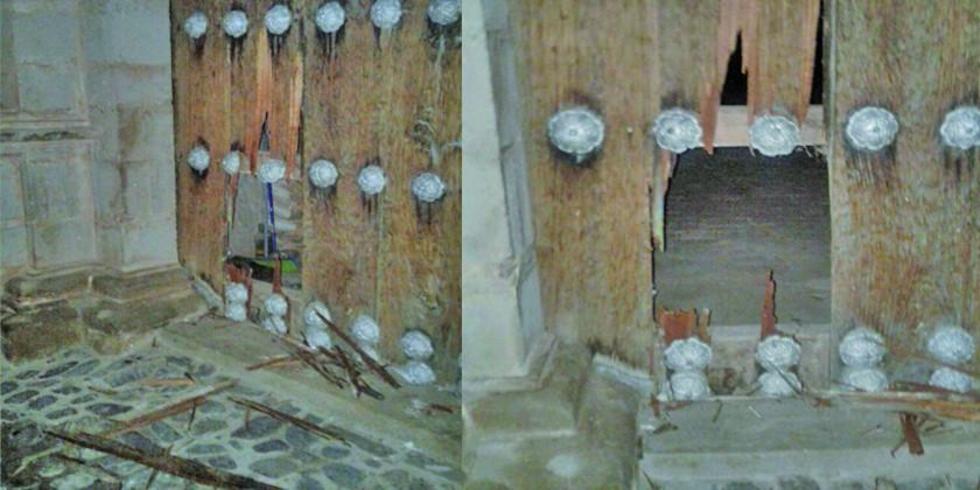 Frustran robo de objetos de los santos del templo del municipio de Tomave